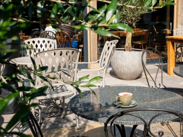 The perfect morning for coffee and treats on the terrace ☕️☀️

Pop by and start your day right with our selection of freshly baked pastries and locally made cakes.

#Hampshire #Cafe #Deli #Winchester #Easton