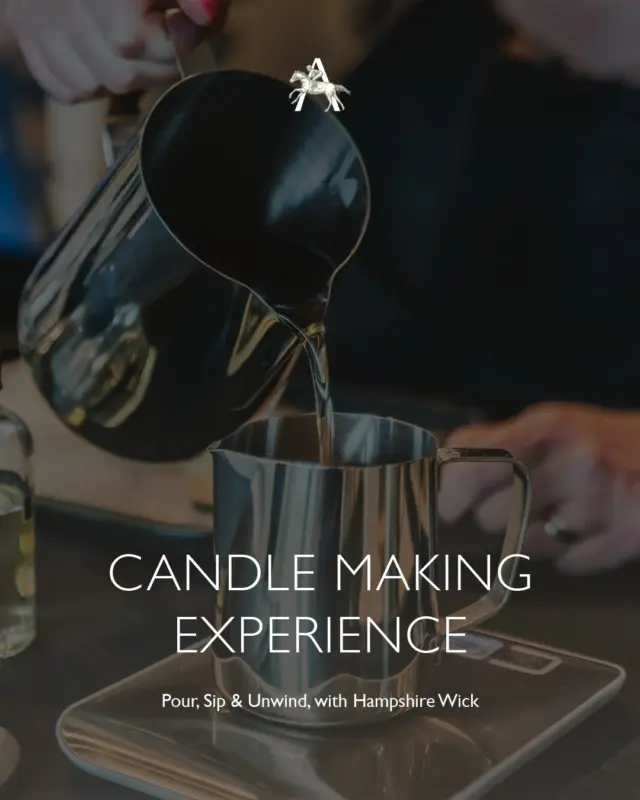 Looking for an excuse to do something different? 🕯️🐴

Swap your usual evening plans for candle-making with Hampshire Wick.

Whether you're planning a catch-up with friends, a date night or simply fancy trying something new, we'd love to welcome you.

But don't just come for the workshop...
Book a table, enjoy a leisurely dinner, pour yourself a glass of wine and make a proper evening of it. Once your candle has been poured, stay a little longer for dessert or a nightcap by the bar. ✨

Monday 10th August | 7 pm–9 pm | @hampshirewick 

#TheChestnutHorse #Hampshire #VisitHampshire